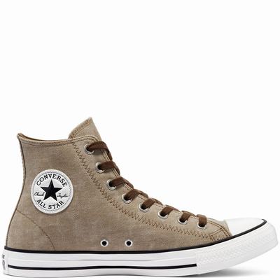 Converse Washed Canvas Chuck Taylor All Star - Naisten Matalavartiset Tennarit - Khaki